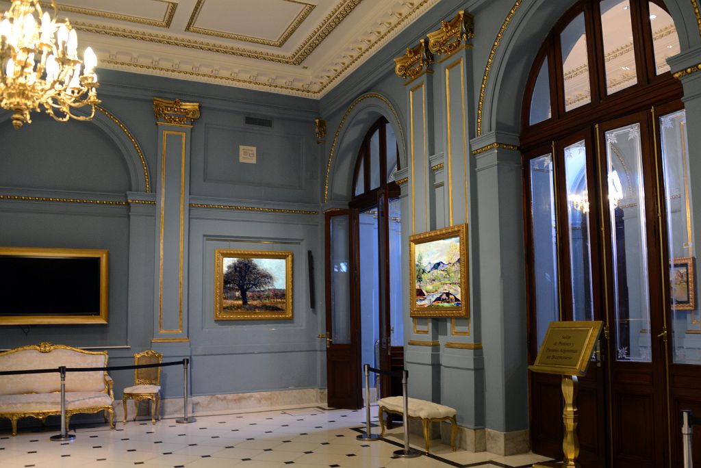 27 Salon de Pintores y Pinturas Argentinas del Bicentenario Hall of Argentine Bicentennial Painters and Paintings Blue Hall Casa Rosado Plaza de Mayo Buenos Aires